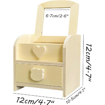 Organiseringsboks for smykker i tre